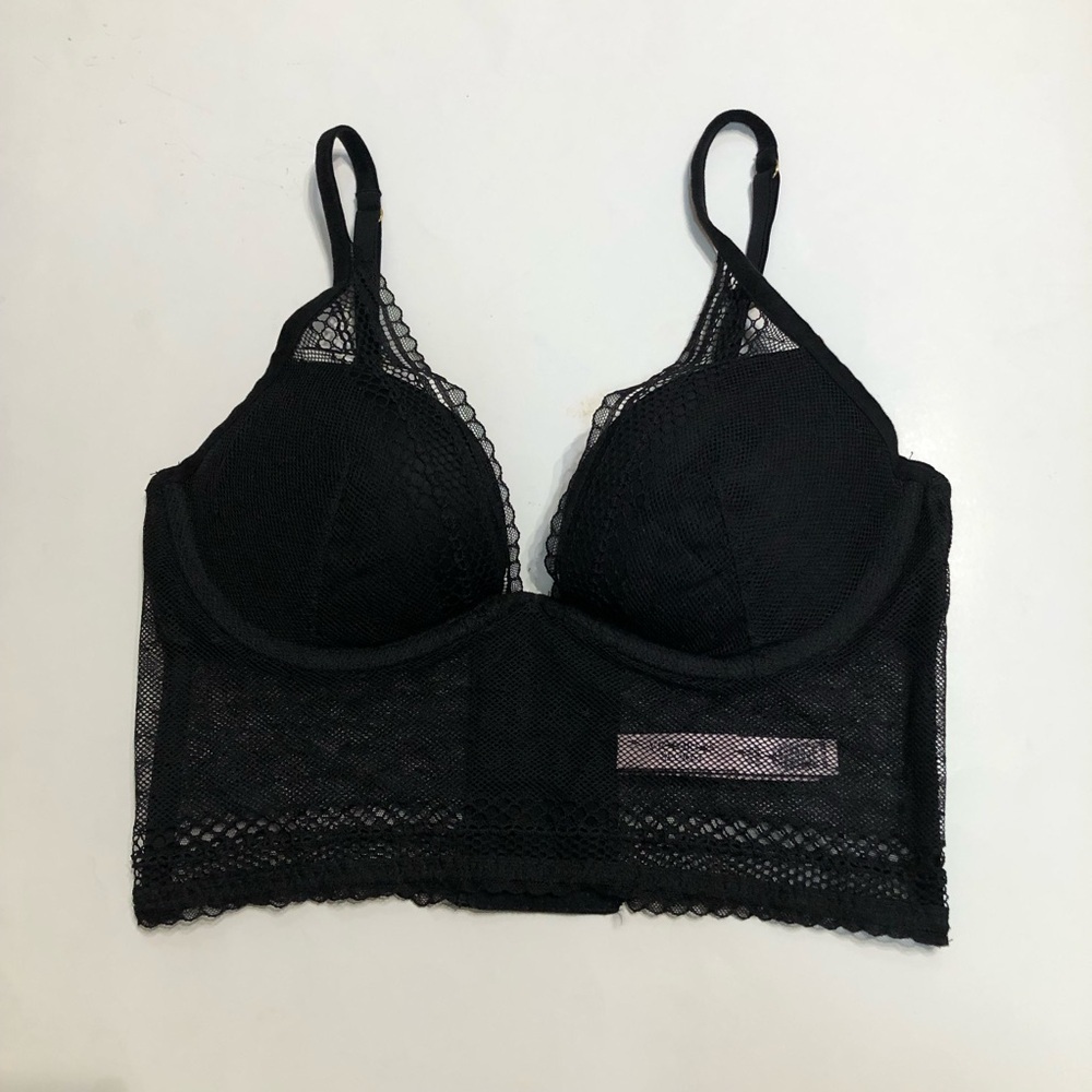 Incredible by Victoria's Secret Longline Plunge Lace Bra - 32D